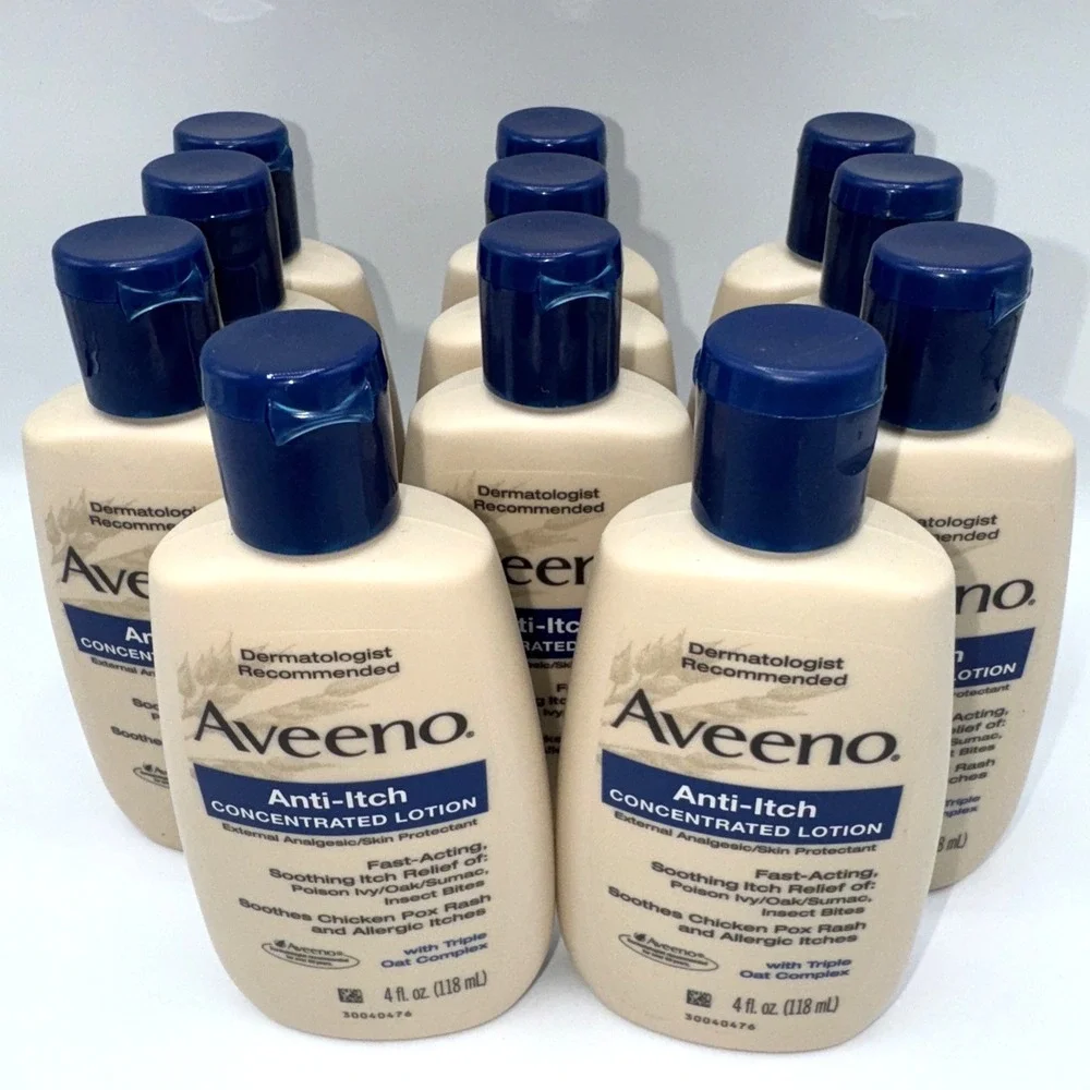 11 x Aveeno Active Naturals Anti-Itch Concentrated Lotion, 4 oz RARE Relief